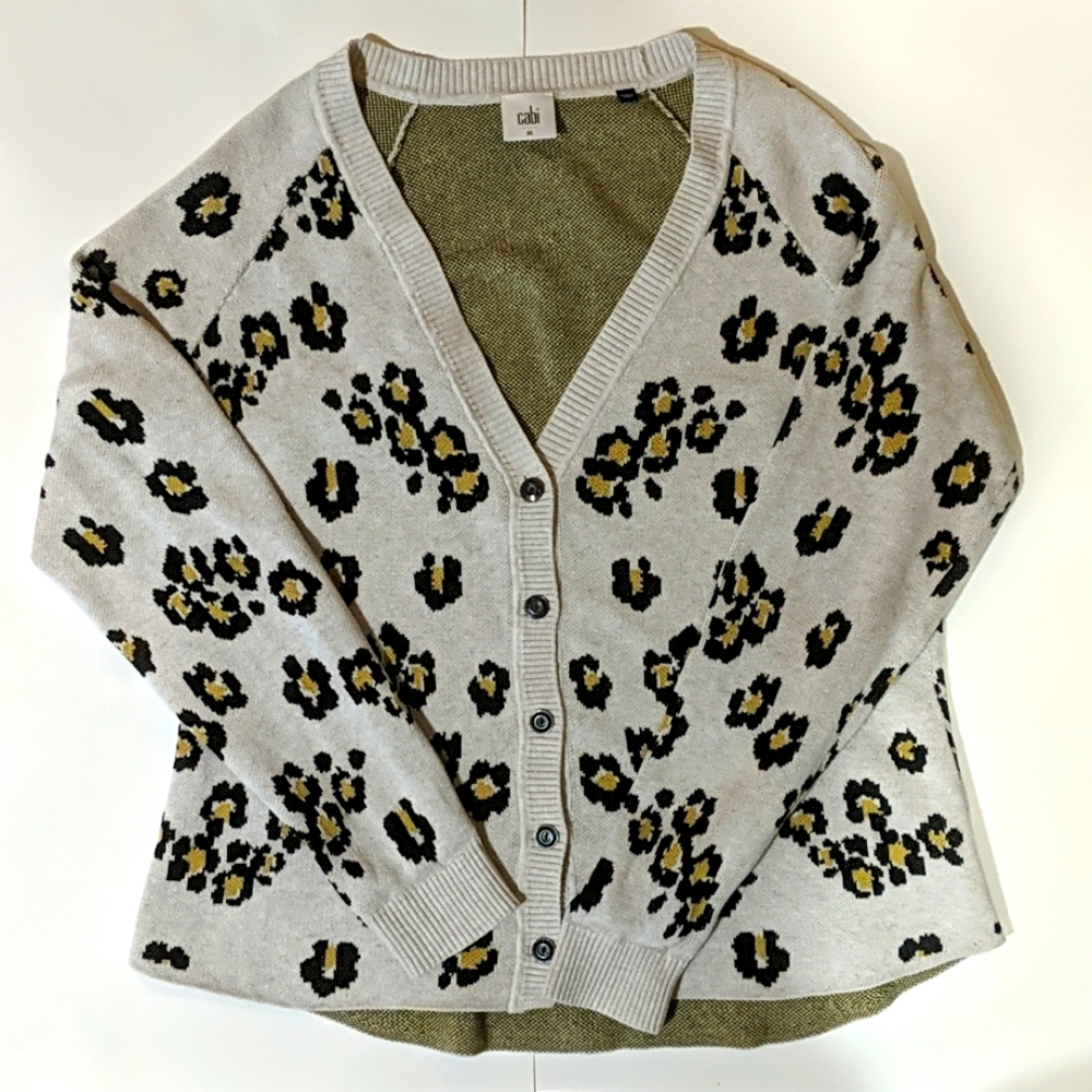 CAbi Leopard Print Button Down Cardigan - Picture 4 of 7